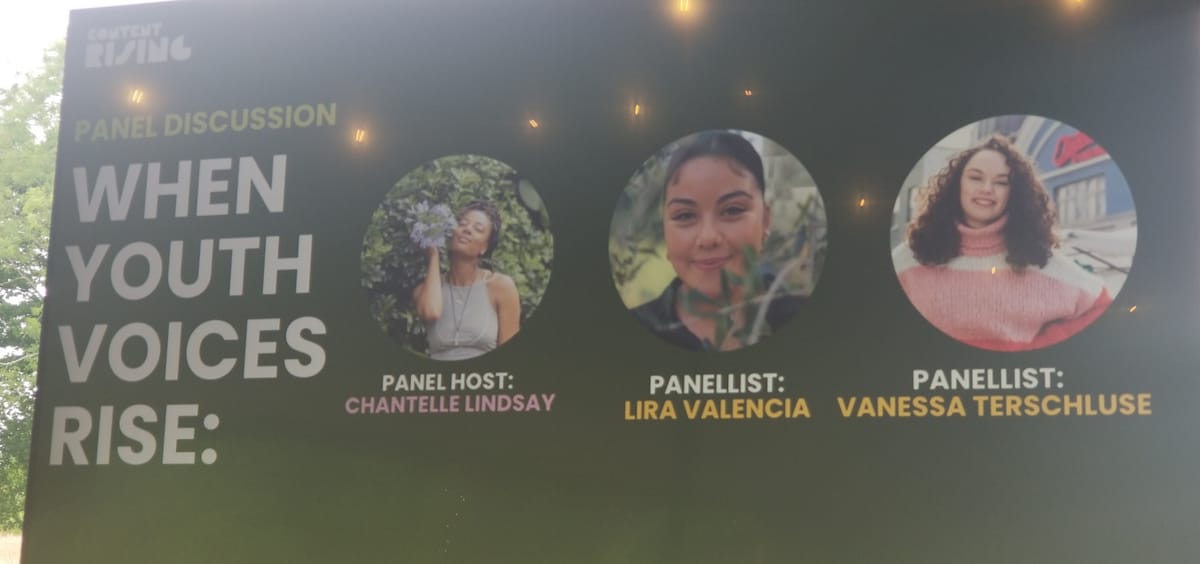 "We can be 'negative' and also hopeful" (about climate, nature and the planet) says Vanessa...